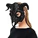 TINAYAUE Unisex Goat Skull Mask PU Devil Horns Mask Scary Halloween Masks for Women Men Lifelike Sheep Face Carnival Animal Theme Party Cosplay Props Performance Demon Costume Accessories