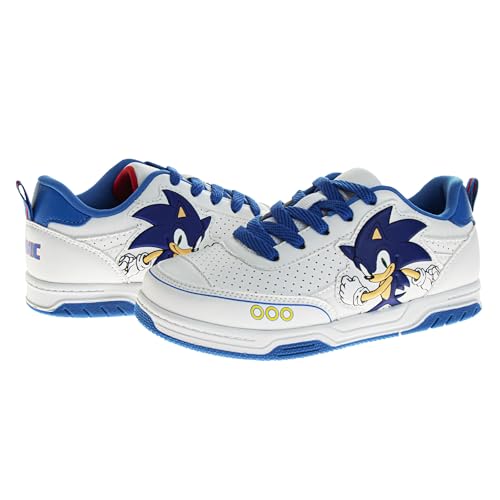 Image of Sonic The Hedgehog Boys Shoes Slipon Athletic Tennis Sneakers for Kids