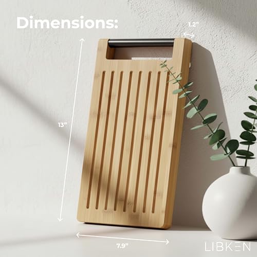 Tabla de cortar rectangular de bambú LIBKEN plegable 5 en 1 miniatura 3
