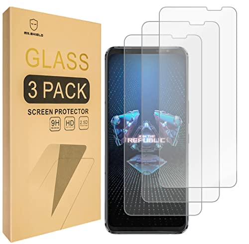 Mr.Shield Schutzfolie Kompatibel mit Asus Rog Phone 5 / 5s / 5 Pro / 5s Pro / 5s Pro / 5 Ultimate [3 Stück] Schutzglas Schutzglasfolie 9H Härte, HD Klare Displayschutzfolie