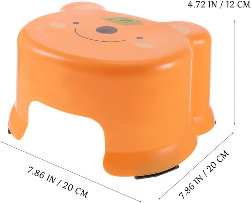 2pcs Lightweight Plastic Boys and Girls Stool Non-Slip Step Stool for Bathroom Kitchen Home Use Safe and Convenient for Toddlers