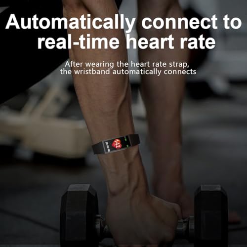 FITCENT Heart Rate Monitor Chest Strap with Fitness Tracker, ANT+ 5.3Khz Bluetooth Heart Rate Monitor Compatible with Polar Garmin DDP Yoga, HR Sensor with Sports Bracelet