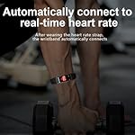 FITCENT Heart Rate Monitor Chest Strap with Fitness Tracker, ANT+ 5.3Khz Bluetooth Heart Rate Monitor Compatible with Polar Garmin DDP Yoga, HR Sensor with Sports Bracelet - Image 4