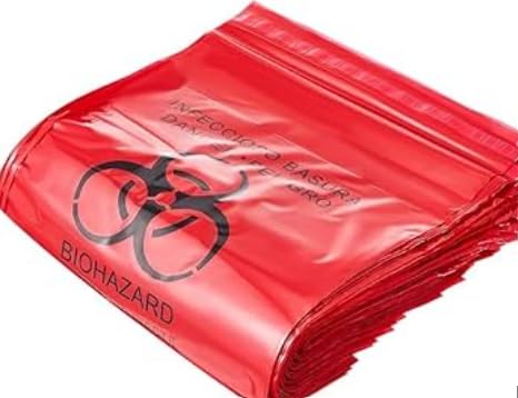 DEMEANOR Bio-Hazard/Bio-Medical Waste Bag Color - Red (Pack Of 40)-image-16