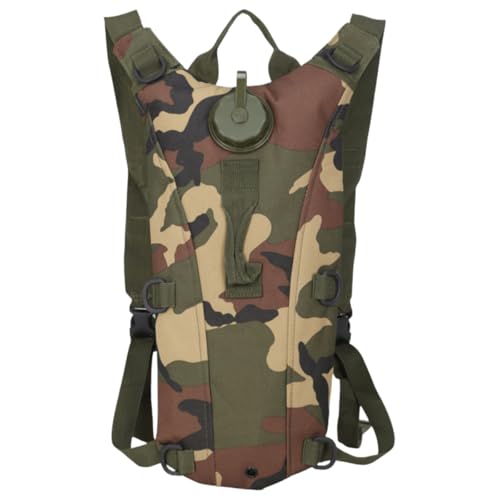 Mochila Hidratação Tática Com Refil D'água 3 Litros Bicicleta Térmica Bike Ciclismo Trilha Corrida Cor Camuflado Verde Exercíto Brasileiro