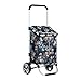 LYLSXY Carts, 28L Faltbare Einkaufswagen-Tasche Auf Rädern Push Tote Cart Carts Trolley Bag-Korb Gepäckwagen Drei-Gang-Teleskop,Schwarz
