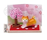 薬師窯 和楽づくし わんこ日和柴犬 桜 【9661】