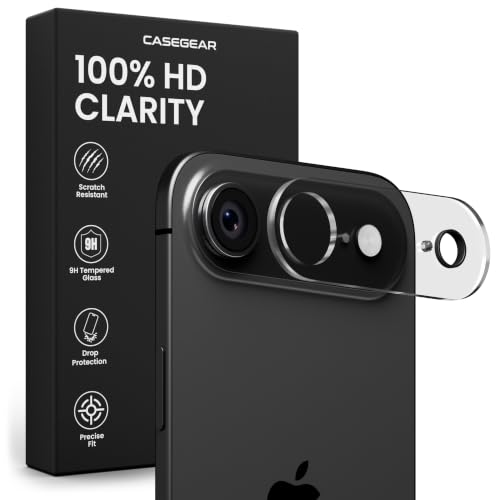 Image of CASEGEAR Clear Camera Lens Protector Compatible With iPhone Air | HD Clarity | Scratch Resistant | Complete Coverage | Easy Installation