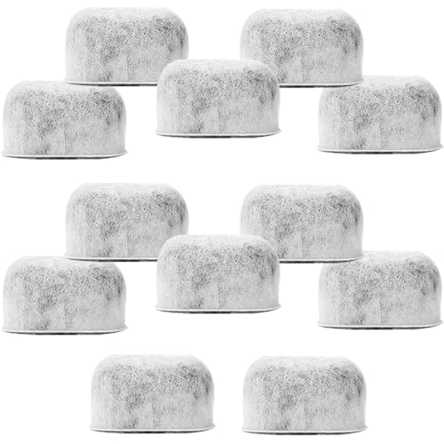Pack of 12 Replacement Charcoal Water Filters for Keurig and Breville BWF100 Coffee Machines - Keurig 2.0 1.0 and Breville BWF100 Compatible Filters Fit Both Newer & Older Models Coffee Makers