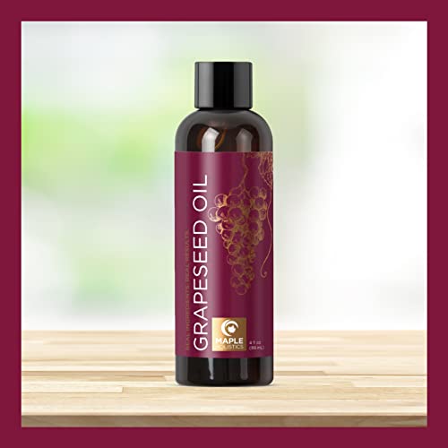 Grapeseed Oil For Hair Skin And Nails - Pure Grapeseed Carrier Oil For Skin And Moisturizing Body Oil For Dry Skin - Grapeseed Oil For Skin Rich In Vitamin A E K And Omega 3 For Anti Aging Skin Care #TOP5