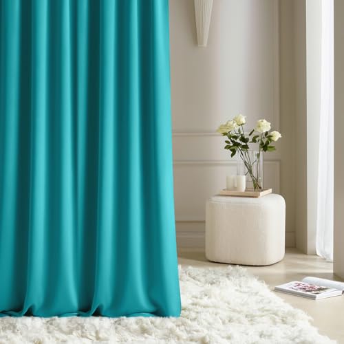 ROOM99 Rideau avec Passe Tringle Aura 140 x 250 cm Largeur x Hauteur, Décoration de Fenêtre, Curtains et Draperies intérieurs pour Salon, Chambre Moderne Lisse...