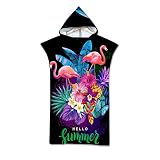 Changing Robe Toalla Poncho con capucha:hechos de fibra de poliéster,suave y transpirable,amigable para la piel,peculiar y sin irritación para la piel humana.