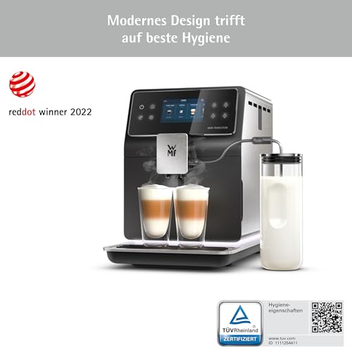 WMF Perfection 880L Kaffeevollautomat mit Milchsystem,18 Getränkespezialitäten, Double Thermoblock, Edelstahl-Mahlwerk, Nutzerprofil, 1l Milchbehälter, TÜV Hygienezertifikat – Bild 3