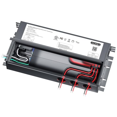 Image of 180W Dimmable LED Driver 12V with Junction Box,Triac ELV /MLV LED Transformer Compatible with Lutron&Leviton Switches,Dimmable Led Power Supply for Indoor /Outdoor Lights,UL&FCC-Listed