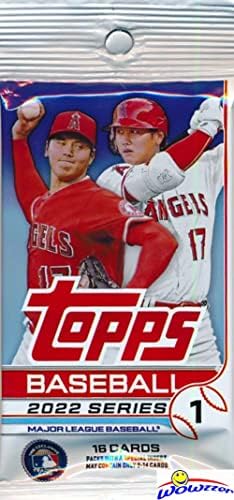 2022 Topps Series 1 Baseball HUGE Factory Sealed Retail Foil Pack with 16 Cards! Exclusive Trading Cards! Look for Autos, Relics, Parallels, Rookies, Cool Inserts & Wander Franco RC & Autos! WOWZZER!