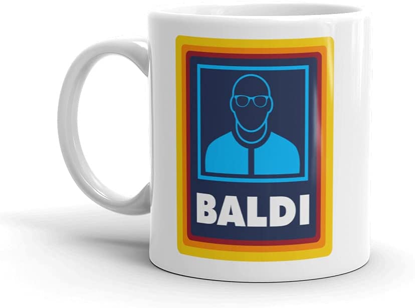 Baldi Mug – Funny Coffee Mug for Dad, Grandad & Men - Birthday and Christmas Gifts for Dad - Father’s Day Gift | Novelty Ceramic Coffee Cup - Fun Gifts for Him & Family