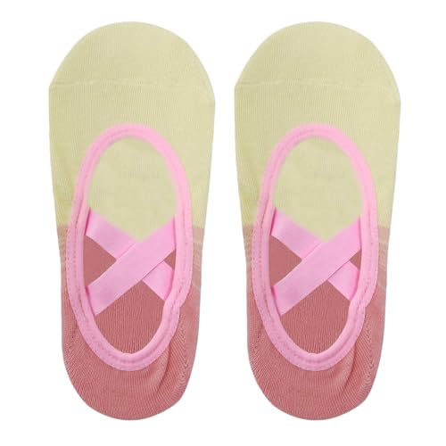 Image of Mint & Oak Pilates Socks with Grips for Women, Ankle Length Non-Slip Yoga Socks, Cotton Ideal For Yoga, Pilates, Gym, Workout, Cute Women's Gift