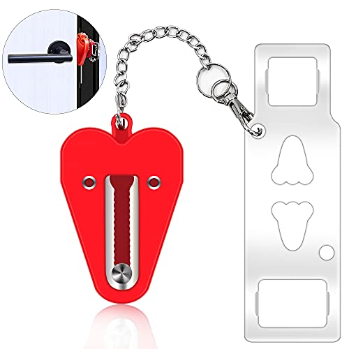 Door Lock Home Apartment Hotel Security Door Locker Travel door lock latch for Additional Safety and Privacy Perfect for Traveling(RED) Door Lock Home Apartment Hotel Security Door Locker Travel door lock latch for Additional Safety and Privacy Perfect for Traveling(RED)