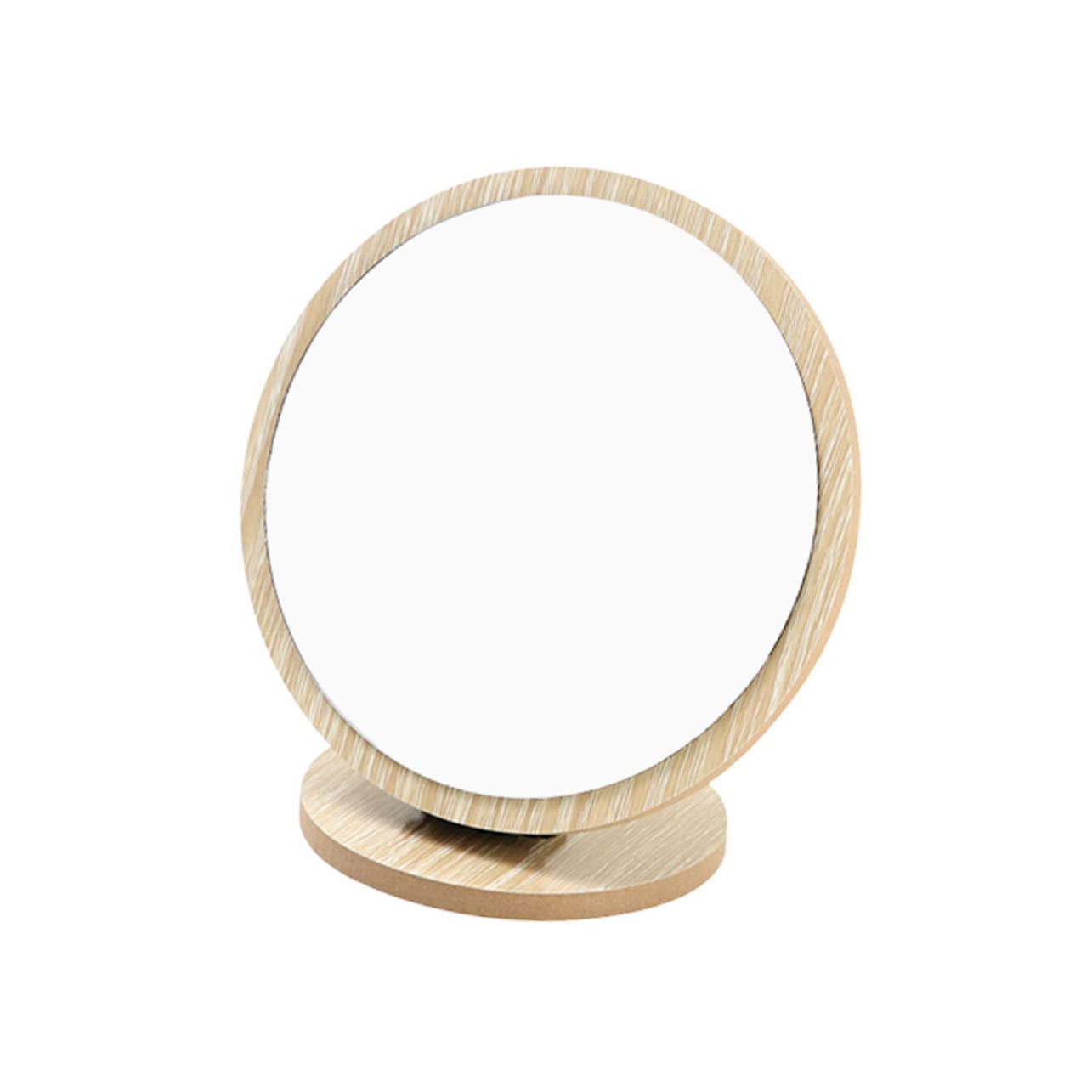Miroir de maquillage pliable beige grand modèle rotatif miroir cosmétique