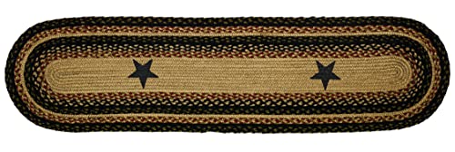 IHF Home Décor|Tartan Star Premium Braided Collection | Primitive, Rustic,