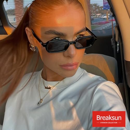 Retro Rectangle Sunglasses for Women Men Trendy 90s Small Square Sun Glasses 2025 Designer Vintage Shades4