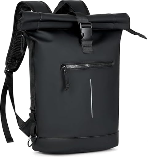 Lekeinchi Mochila Enrollable para Hombre, Mochila Impermeable Mujer para Portátil 17 Pulgadas, Elegante mochila de Viaje Mochilas tipo Casual para Viajes, Ciclismo, Escuela Uni, Negro | Ya disponible en tu tienda friki favorita! En mundofriki.es!