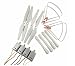 Produktbild Fytoo Luftschrauben Haupt Propeller & Propeller Schutz Protector& Landung Kufen Landing Skid &Motor für Syma X8SW X8SC X8 Pro X8SG RC Mini Flugzeug -Weiß