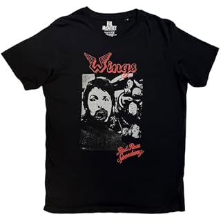 Paul McCartney Wings Collage Official Tee T-Shirt Mens Unisex - Les Beatles, Paul McCartney, John Lennon, RIngo Starr, George Harrison