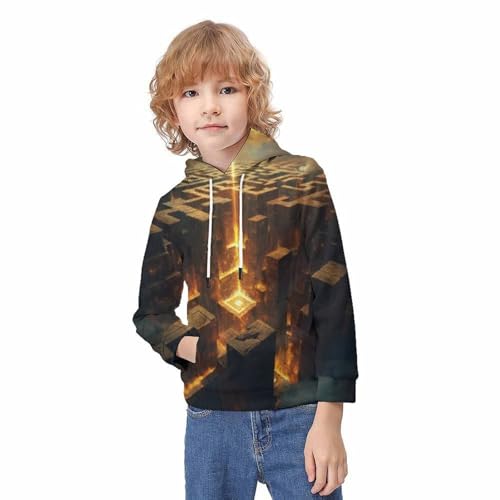 Sweat à capuche Halloween pour garçons filles pull chaud avec poche 3D - 2