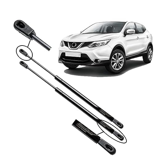 Ramor Strutz Dos Portón Trasero, Amortiguadores Maletero Compatible con Nissan Qashqai II (J11) 2013-2019. Resorte de Gas, Puntales de Gasolina. Lado Izquierdo y Derecho.