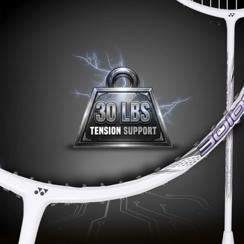 Image of Yonex Graphite Strung Badminton Racquet Astrox Lite 43i (G4, 77 Grams, 30 lbs Tension, Pearl White)