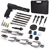 Air Hammer with 29-Piece Tool Plus Set Multifunctional Pneumatic Hammer Kit with Quick Change Retainer, Carrying Case, Anti Vibration Piece Chisel Set, 2100 BPM