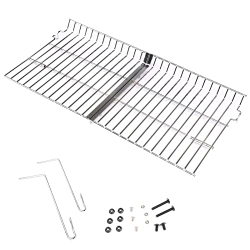 Uniflasy Grill Warmhalterost für Char Griller 5050, 5650, 3001, 2223, 5072, 2823, 3030 Grills Edelstahl Warmhalterost für Chargriller 5050 5650 Gas & Holzkohlegrill Cover