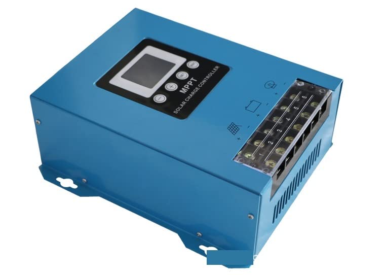Controlador de Carga Solar, Paisaje Fuera de la Red Solar 12V24V48V Controlador complementario MPPT batería Litio Plomo-ácido Recargable Universal(80A)