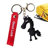 Schlüsselanhänger mit -Motiv, 1 x Pferdeanhänger, 2026 Jahr der, Cartoon-Anhänger aus weichem, Festival- -Anhänger für Freunde, Kollegen, Fans, Geburtstag, Zuhause, Reisen