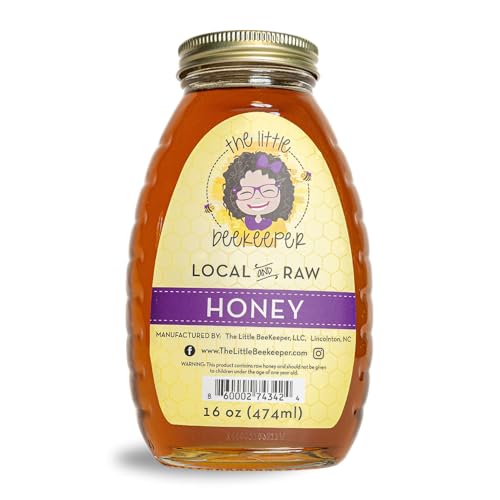 The Little Beekeeper Wildflower Honey 16oz Frasco