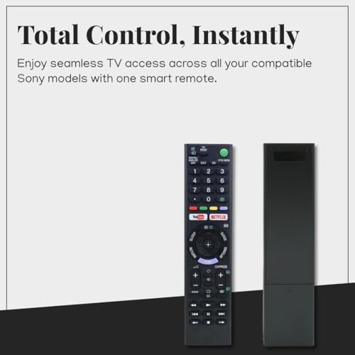Image of KPDP 1 Year Warranty Universal Smart /Bravia /Android TV Remote Compatible for Original Sony RMT-TX200P RMT-TX201P RMT-TX202P RMT-TX300PRMT-TX301P RMT-TX321P, Black