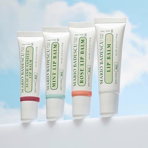 Image of Mario Badescu Moisturizing Lip Balm for Dry Cracked Lips, Infused with Coconut Oil and Shea Butter, Ultra-Nourishing Lip Care Moisturizer for Soft, Smooth and Supple Lips