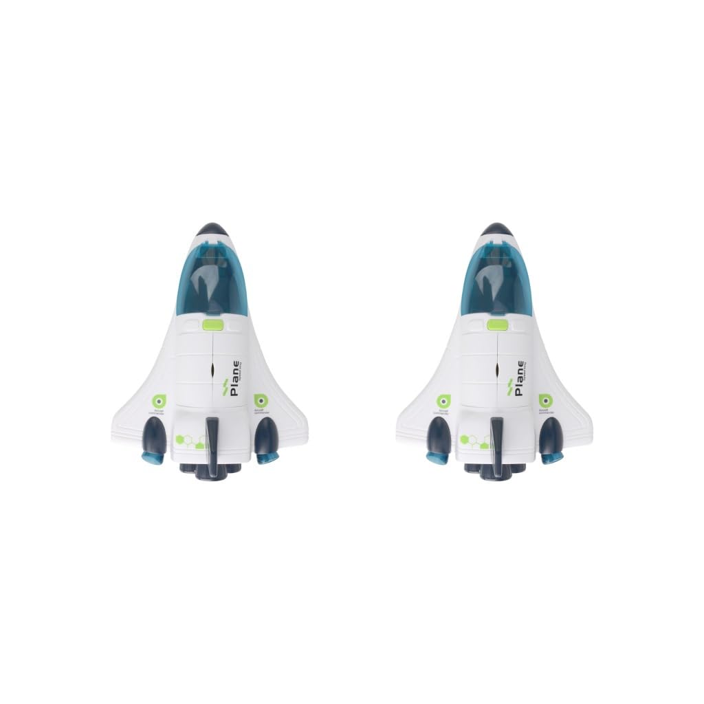 Lot de 2 véhicules jouets spatiaux avec lumières et sons pour enfants de 3 à 6 ans