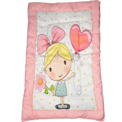 Image of New Born Baby Godadi Set Soft Cotton Baby godi | Godari | Baby Bedding Sheet | Crib Sheet | Cartoon Mats Baby Bed | Random Color Or Print (Pack of 2)