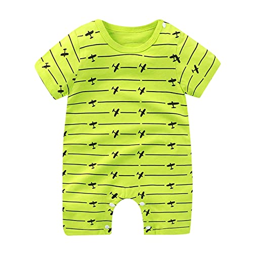 BILIKEYU Newborn Baby Toddler Boys Girls Jumpsuits Kids Cute Cartoon Crewneck Cotton Long Pants Rompers with