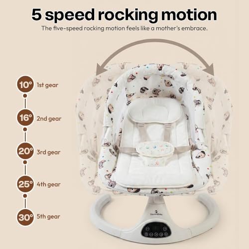 Image of StarAndDaisy Baby Rockers for 0 to 2 Years, Baby Multi Functional Rocker for Babies (601 White)