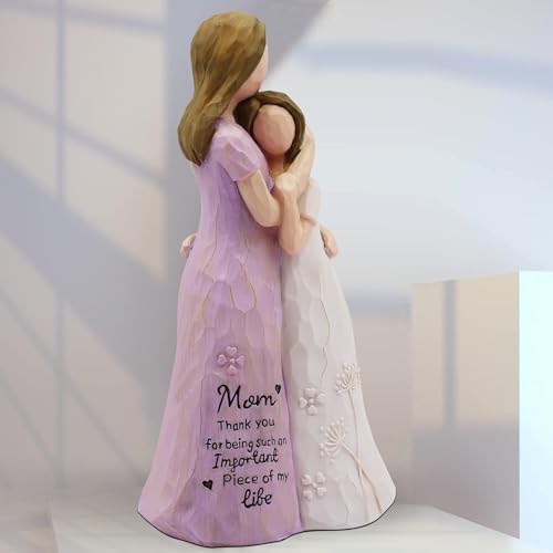 BORLESTA Birthday Gifts for Mom - Christmas Day Gifts for Mom from Daughter - Mother Gifts, Gift for Moms, Mother of The Bride Gifts, Sculpted Hand-Painted Figure (Purple) - Image 3