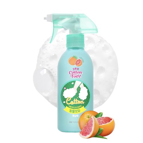 Cotton Foot - Foot Shampoo Soap (Grapefruit, 13fl oz) - Refreshing Cleanse Spray, Deodorizing Foot Care Wash. Foaming Wash, Easy to Use