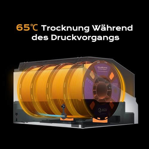 QIDI BOX Mehrfarbiges Automatisches Filamentsystem für Q2 & Q2C, Mit Feuchtigkeitsgeschütztem Filament-Aufbewahrungsfach, Unterstützt den Parallelbetrieb von Vier Geräten für 16-Farb-Druck