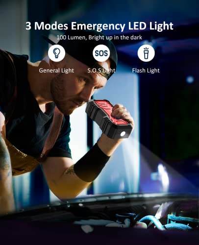 Car Jump Starter, 2000A 12V Ussunny Battery Charger Pack, For Up To 8L Gasoline And 6L Diesel Engine, Portable Automotive Power Bank Charger, Auto Smart Battery Booster With Jumper Cables Led Light #TOP3