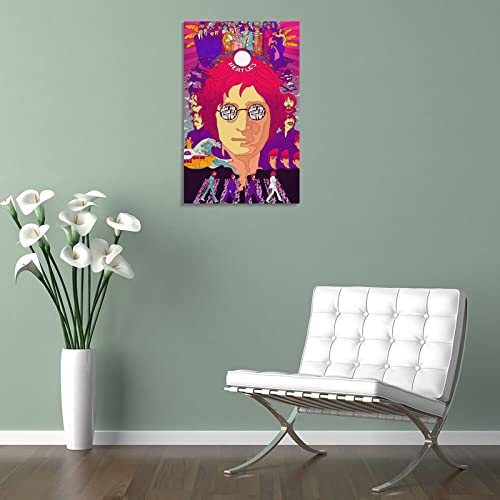 SAXTZDS Beatles All You Need Is Love Poster décoratif sur toile pour chambre à coucher 60 x 90 cm - Les Beatles, Paul McCartney, John Lennon, RIngo Starr, George Harrison SAXTZDS Beatles All You Need Is Love Poster décoratif sur toile pour chambre à coucher 60 x 90 cm – Image 6