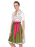 Dirndl ohne Bluse Stockerpoint Damen Peggy Dirndl, Mehrfarbig (Pink-Grün Pink-Grün), (Herstellergröße: 42)