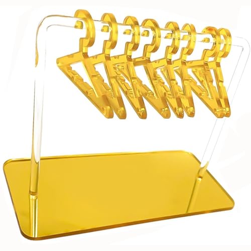 Bessy shop Earring Holder Stand con 8 Mini Ganci,Espositore Portaorecchini,Coat Hanger Earring Holder,Espositore per Gioielli,per Negozi e Viaggi,Organizzatore Gioielli