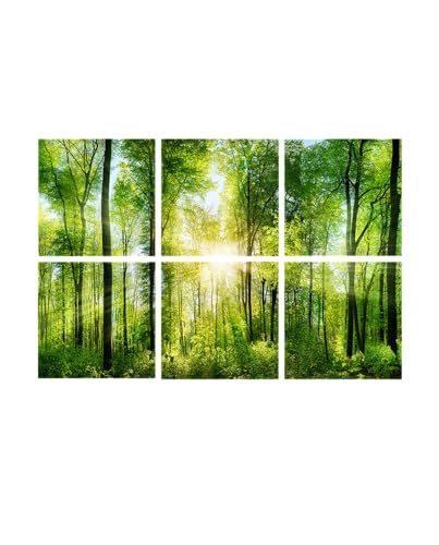 Panneau acoustique décoratif forêt pour salon et bureau calme